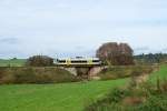 650 718 als ag 84667 Hof-Bad Steben am 18.10.2014 bei Köditz.