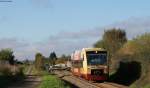 VT 244 als HzL88069 (Bräunlingen Bf-Rottweil) bei Lauffen 14.10.14