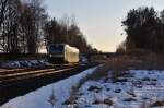 650 716 als Ag 84589 von Kirchenlaibach nach Hof Hbf bei Waldershof, 26.02.2015