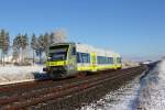 VT650.725 Agilis bei Marktleuthen am 25.02.2016.