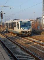 Rurtaltriebwagen im Bahnhof Rheydt an Gleis 3  als RB 39 Schwalm-Nette-Bahn.