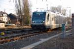 Mit einem freundlichen Wink, grte der Tf der RB 39, als er am Sptnachmittag des 8.3.2011 in den Rheydter Hbf auf Gleis 4 einfuhr.