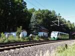 Am 04.09.13 sah ich den 654 der Vogtlandbahn in Haselbrunn bei Plauen/V.