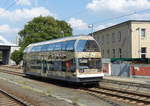 DVE 670 003-2 als DWE 27718 nach Wörlitz, am 31.08.2019 in Dessau Hbf.