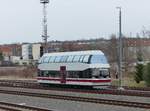 Der Doppelstockschienenbus ´´Alma`` 9580 0670 002-4 D-KSR von Köstner Schienenbusreisen auf Tagesausflug von Chemnitz nach Gera am 29.2.2020