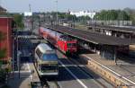 DVE 670 003-2   Frstin Louise   ( ex 670 006 ) Doppelstock-Schienenbus DWE, KBS 257 Dessau - Wrlitz, fotografiert in Dessau Hbf.