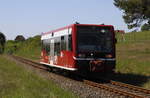 672 908 kurz vor Wesenberg, aus Neustrelitz kommend, auf dem Wege nach Mirow.