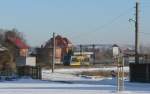 RB 25981 von Nebra nach Naumburg (Saale) Ost im Bf Laucha (Unstrut); 11.01.2009