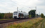 1648 423 der abellio rollte am 17.08.19 auf Leerfahrt durch Jeßnitz Richtung Bitterfeld.