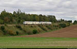 Historisches Eisenbahnwochenende im Mansfelder Land    Durch die starke Verspätung des RE mit den beiden 1648 (Alstom Coradia LINT 41) konnte an der Niewandtschachthalde nordwestlich von