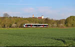 Im Blockabstand nach einem Sonderzug folgt an der Burg Freckleben 1648 425-4 (Alstom Coradia LINT 41) als Leerfahrt Richtung Sandersleben(Anh).