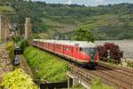 VT 12 506/507 DB als Sonderzug an der Stadtmauer in Oberwesel, am 13.05.2023.