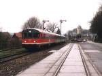 624 622-7/924 501-0/624 502-1 mit RB 12727 Coesfeld-Mnster (Baumbergebahn) auf Bahnhof Havixbeck am 03-01-2000.