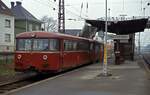 Damals noch im Personen- und Gterverkehr in Betrieb : Der DB/SNCF Grenzbergang berherrn - Hargarten-Falck (April 1980).