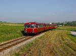 Der VT 98 der PEF als RB nach Mühldorf am 25.05.2019 unterwegs bei Engertsham.