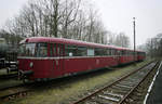 Der VT798 659-8 mit Bei- & Steuerwagen 996 304-2 und 998 822-1 (Uerdinger Schienenbus), abgestellt im Zechenbahnhof der Osnabrücker Dampflokfreunde e.