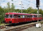 UERDINGER VT 798-GARNITUR IM BAHNHOF SIEGEN  Bei Rückkehr von der Pendelfahrt SIEGEN-KREUZTAL der VT 798 der OBERHESSISCHEN  EISENBAHNFREUNDE...am 25.8.2019