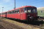 DB Schienenbus 798 522 hat ein Refugium ins BEM in Nördlingen gefunden und geniesst am 2 Juni 2019 die Sonnenschein.