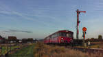 Die Oberhessischen Eisenbahnfreunde sind am 26.10.2021 mit 798 829 + 996 310 + 798 589 + 996 677 zu Filmzwecken auf der Vogelsbergbahn unterwegs.