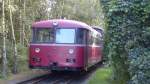 Die einmotorige Ausfhrung des Uerdinger Schienenbusses VT 95 der DB, spter Baureihe 795 im Museum fr Verkehr und Technik Berlin.