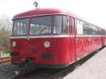 26.04.2008, Garnitur BR 795 beim Bahnhofsfest in Ulmen, Eifel, einmotoriger Triebwagen,  Retter der Nebenbahnen   