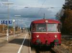 796 625-2 der Efz als Tunnelfahrt (St.Georgen(Schwarzw)-Hausach) beim Wenden in (St.Georgen(Schwarzw) 6.11.10