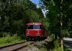 798 706 + 998 840 + 798 776 bei einer Sonderfahrt auf der Ilztalbahn am 15.08.2013 bei Fischhaus.