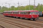 VEB 796 784-7,796 785-4,998 271-1 und 998 863-5 auf der Rückfahrt vom Eisenbahnmuseum Bochum-Dahlhausen nach Gerolstein in Düsseldorf-Rath 12.4.2014