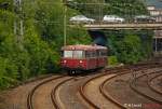 VT 98 Schienenbus am 01.06.2014 in Wuppertal und fuhr weiter nach Hönnetal.