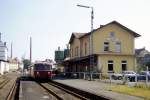 Längst Geschichte ist der Bahnhof Tirschenreuth an der ehem Strecke Wiesau - Bärnau.