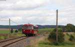 796 625-2 als DPE 68909 (Rottweil-Titisee) bei Unadingen 20.8.14