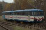 Ein Uerdinger (?) war einige Zeit als Elbe-Elster Express auf der Strecke Bad Schmiedeberg-Lutherstadt Wittenbderg unterwegs., nun abgestellt in Bad Schmiedeberg.