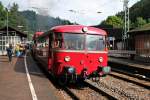 Am 13.09.2014 stand 796 625-2 am Zugschluss vom DLr 84254 (Rottweil-Triberg) im Endbahnhof und wird in kürze auf Gleis 3 rangiert.