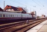 Abschiedsfahrt VT 18.16 - Triebkopf VTa 18.16.10 und Speisewagen VMc 18.16.07 (Warnemnde 05.04.2003)