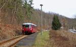 Da sich der 641 020 bei der HU befindet, fährt 772 140 zur Zeit zwischen Rottenbach und Katzhütte im Planverkehr.