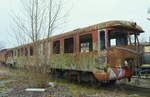 VT 4.12.02 / DR 173 002 die Originalfront mit 3 Fenstern bei der Dessau-Wörlitzer Museumsbahn in Dessau 18.02.2018