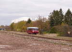 EBS 772 345-4, unterwegs fr die IG Hirzbergbahn, als DPE 20168 aus Gotha, am 27.10.2018 bei der Einfahrt in Emleben.