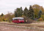 EBS 772 345-4 als DPE 20168 aus Gotha, am 27.10.2018 bei der Einfahrt in Emleben.