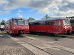 EBS 772 345-2 + UP 772 149-1 am 11.10.2020 beim Eisenbahnfest zum Zwiebelmarkt beim TEV Weimar.