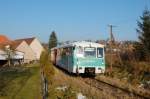 772 367; 972 771; 772 312 als DPE86403 am 30.11.2008 im Bahnhofsbereich Schlsselfeld/Ortsbreich Thngfeld  