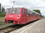 Hier zwei VT 172 als Sonderzug nach Karow(Meckl.), am 27.6.2009 in Karow(Meckl.).