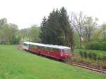 Die Erzgebirgische Aussichtsbahn (171 056-5, 972 711-0 und 772 312-5) war am 16.05.10 wieder unterwegs.