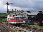 772 342 kam als Sonderzug Von Cottbus nach Nossen zum Bw Fest, am 28.08.10.