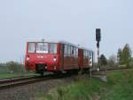 172 001/601 als planmiger PRE 81269 nach Lauterbach Mole am 28.April 2011 beim Verlassen von Bergen/Rgen. 