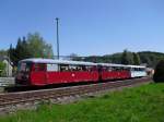 Die Erzgebirgische Aussichtsbahn (772 312-5, 972 711-0 und 171 056-5) war am 08.05.11 wieder unterwegs.