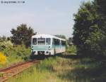 Bei der nchsten Tour wurde 972 756 etwa 500 Meter westlich vom Bahnhof Tiefenort aufgenommen.