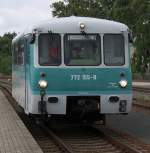 Am 11 August 2012 waren wir mit der Ferkeltaxe (772 155-8) auf der Wisentatalbahn - Schnberg/Vogtland - Schleiz/West unterwegs.