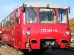 19.10.13 / 772 345-5 war anlsslich der Fahrzeugausstellung in das Bahnmuseum Leipzig gekommen