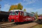  Ferkeltaxi  772 345-5 der Erfurter Bahnservice bei dem 12. Leipziger Eisenbahntag im Museum Leipzig Plagwitz 19.10.2013
   