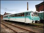 Die hbschen 772 367 + 772 312 stehen nach einer Sachsenrundfahrt am Vortag nun abgestellt im Museums-Bw Chemnitz-Hilbersdorf.